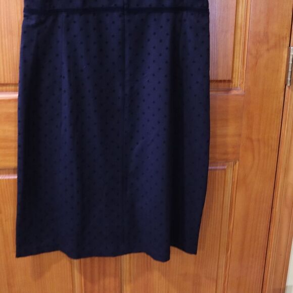 Talbots Vintage Y2K Black Polka Dot Career Sheath Dress NWT 12 - Picture 6 of 15